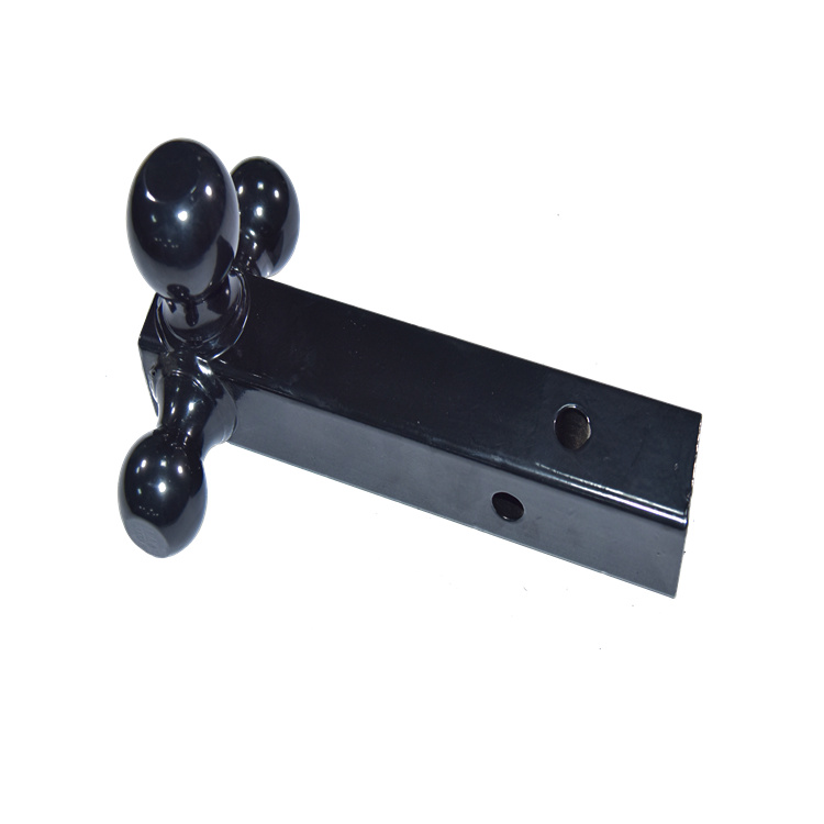 Black Class V Draw Bar Tri-Ball Trailer Hitch Ball Mount