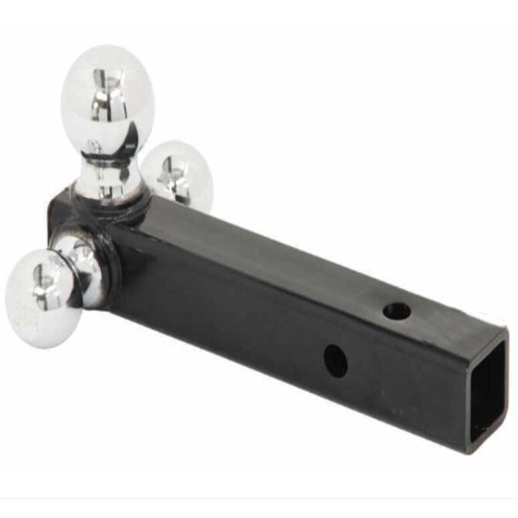 Chrome Balls Black Tubular Shank Ball Mount