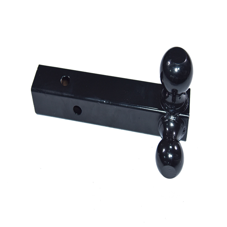 Black Bar Tri-Ball Trailer Hitch Ball Mount with 2"*2" Shank