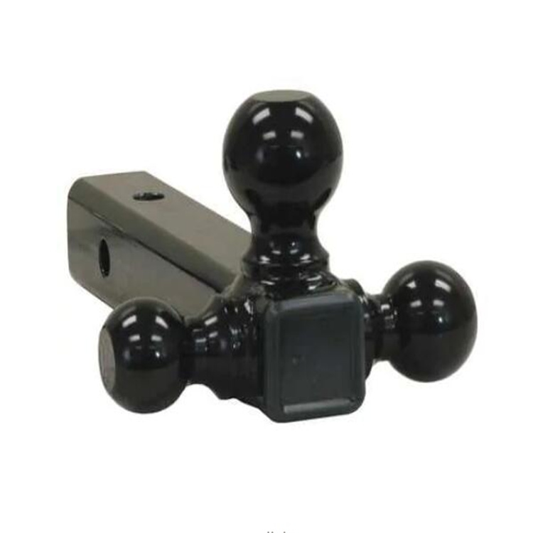 Black Bar Tri-Ball Trailer Hitch Ball Mount with 2"*2" Shank