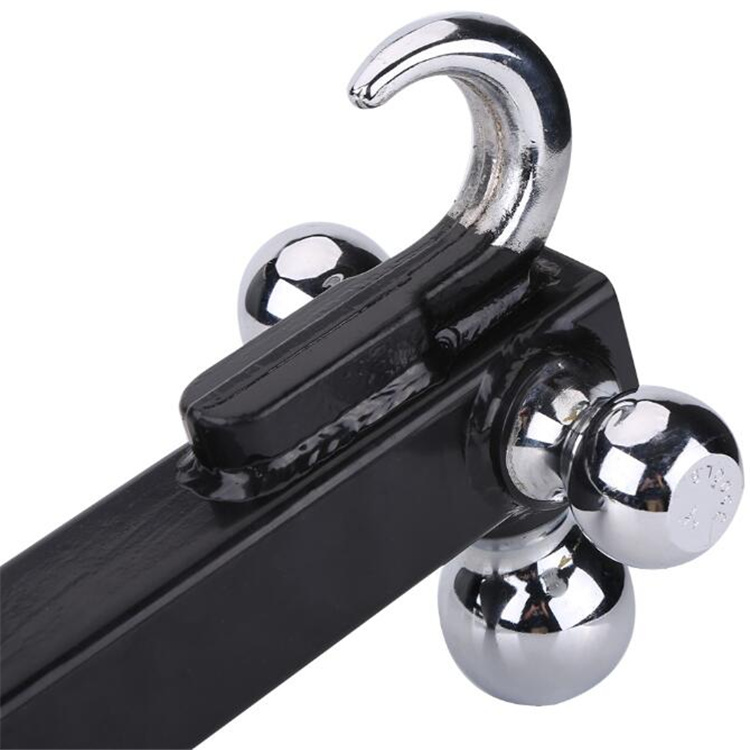 Adjustable Trailer Hitch Tri Ball Mount with Hook Featured Image