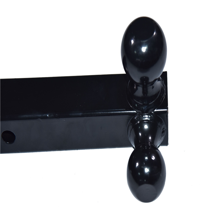 Black Class V Draw Bar Tri-Ball Trailer Hitch Ball Mount